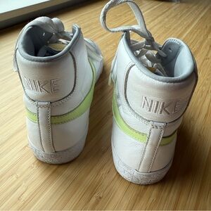 Nike Blazer Mid 77 “design your own” white leather high top sneakers